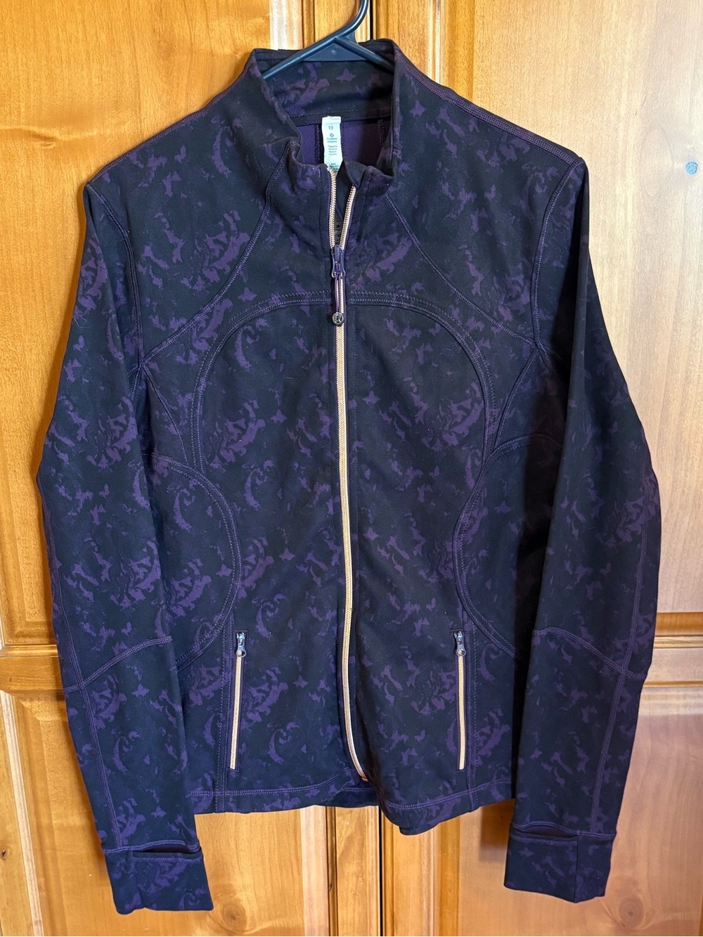 Lululemon RARE Forme Jacket II Baroque Deep Zinfandel Purple Rose Gold - Size 10